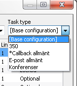 Contact data task type skuren